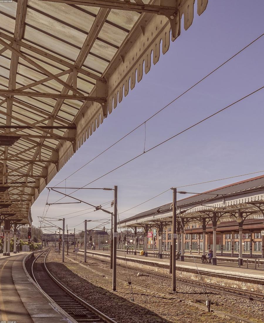 Central Rail Pavilion — a long-span steel canopy over a transit platform.